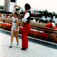 The World Showcase Dancers Anyone remember the World Showcase Dancers? They were a favorite for my family, since my mom was a professional ballerina. I was very shy, but my mom pushed me up to dance with that guy when they came around looking for volunteers. All I remember is how sweaty he was....