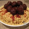 When we decided on having our daughter’s 9th birthday party at the movies for a showing of “Cloudy With a Chance of Meatballs” it seemed only right that I’d attempt to make a cake to match – a Spaghetti and Meatballs cake of course! First, I baked 2 cakes, one...