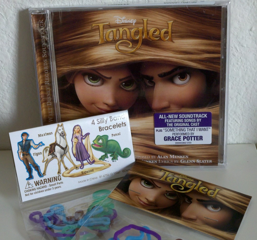 Tangled soundtrack silly bands giveaway