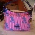 NEW Disney Dooney & Bourke Stripes Designs! Those tracking Disney Dooney & Bourke auctions on ebay spotted these new styles this week. Thanks once more to Shelley C. for capturing these photos for us at Downtown Disney’s TrenD shop. Let’s see the newest Disney Dooney designs – the Gwenny Large Tote, the Large Erica and Zippered Wristlets in...