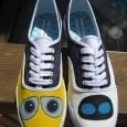 I know I’m not alone in thinking Wall-E and EVE are one of Disney’s greatest love stories. Somehow we can all identify with robots because of that film. Here’s another great pair of custom painted shoes from artist Taylor Litonjua on etsy: