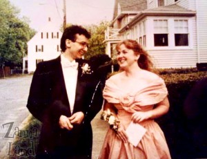 us on prom night, May 1991