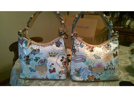 NEW Sketch Disney Dooney & Bourke Bags at MouseGear In EPCOT 