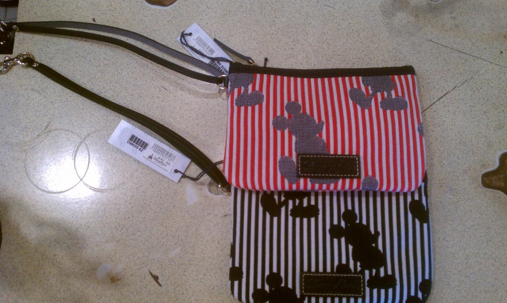 Disney Dooney Stripes wristlets