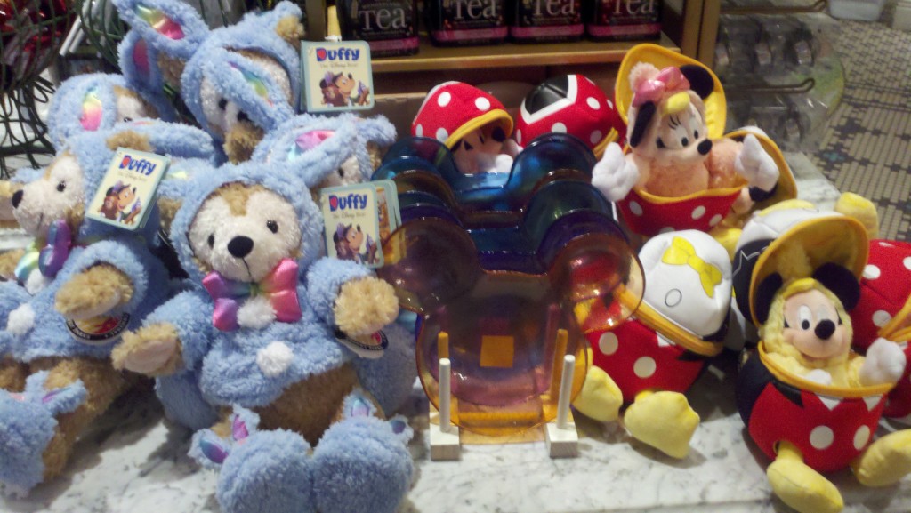 Easter Duffy and Mickey and Minnie plush 