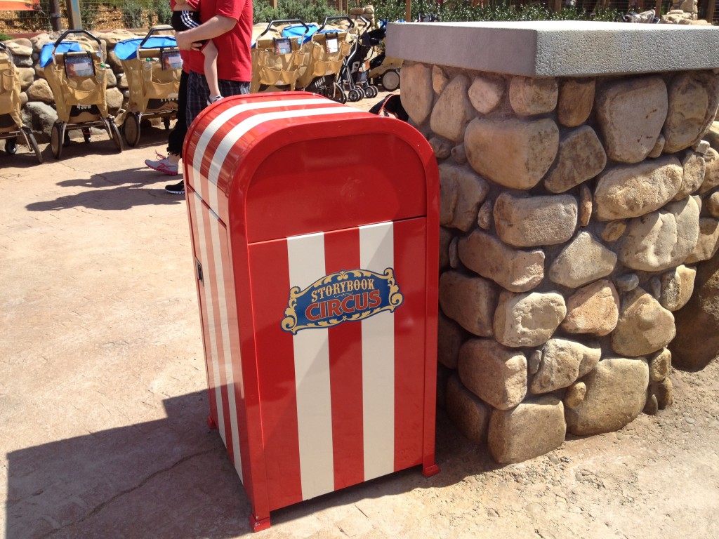 Storybook Circus trashcan
