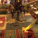 Wilderness Lodge Christmas Tree Installation