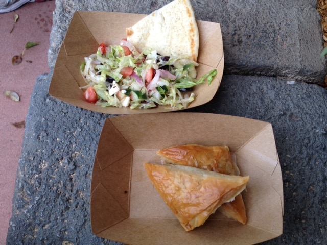 Greek Salad and Spanakopita