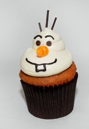 Olaf Cupcake