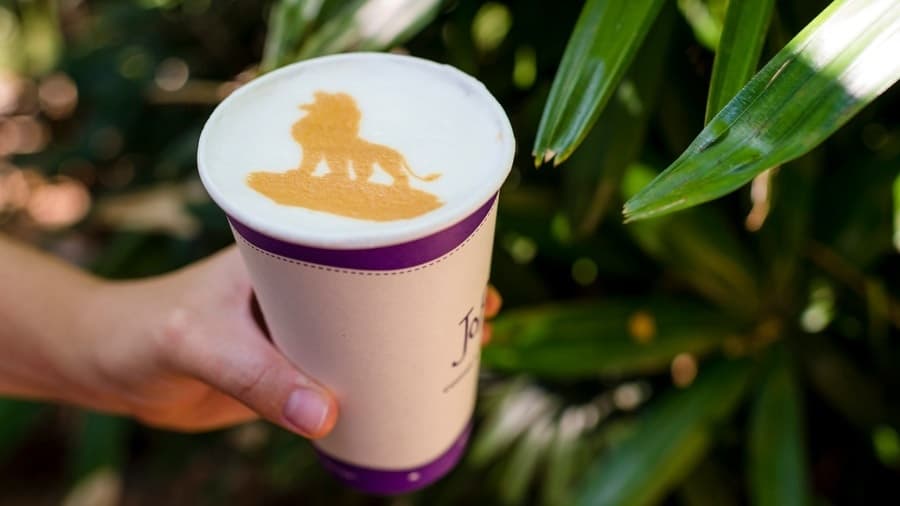Lion King latte art