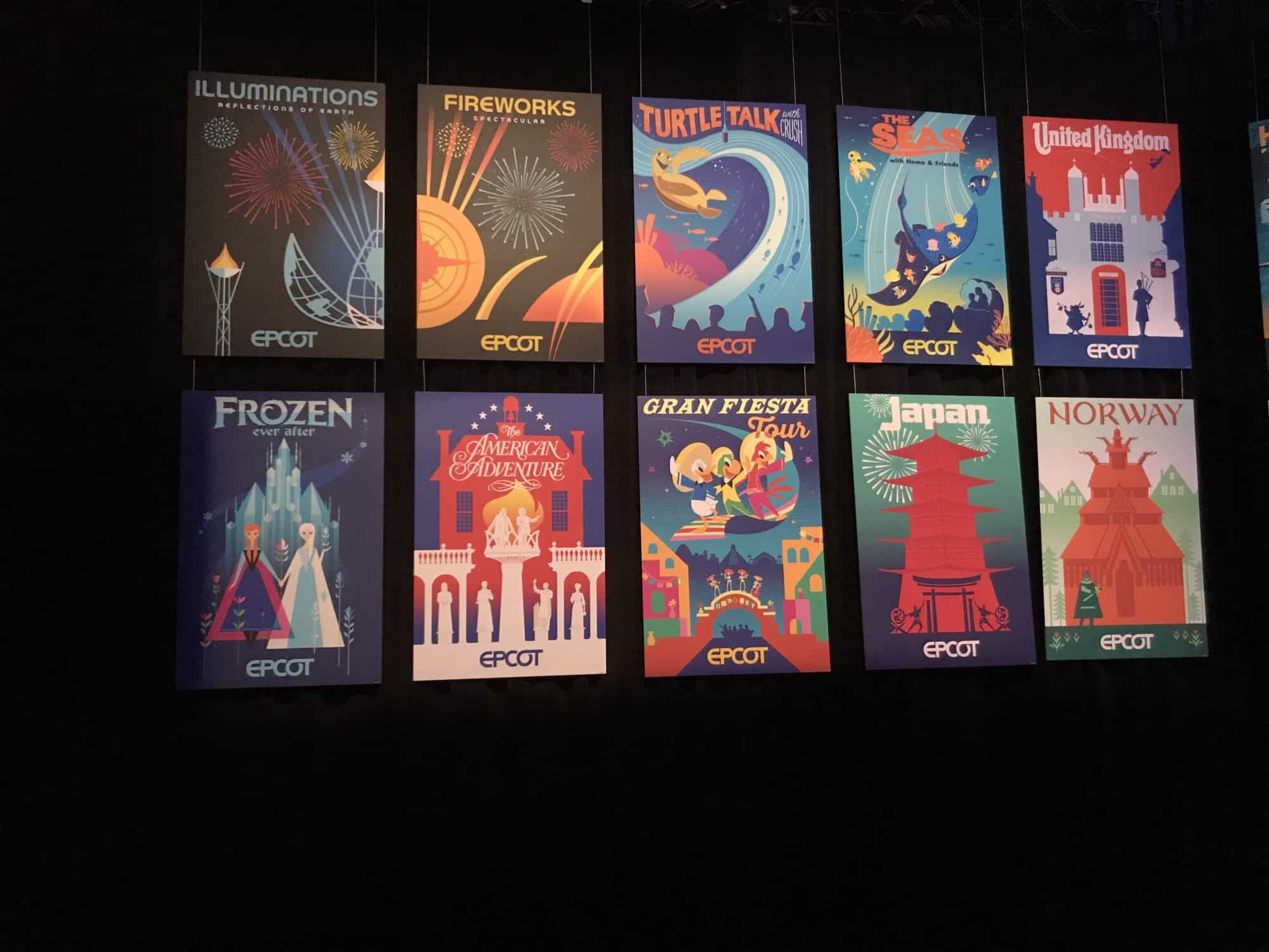 EPCOT Attractions Posters
