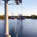 Disney Skyliner over Hourglass Lake