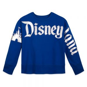 Disneyland Castle long sleeve shirt Wishes Come True Blue