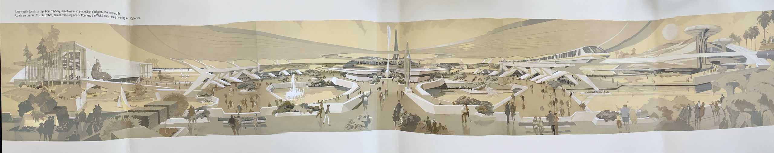 Disney Monorail concept art panorama