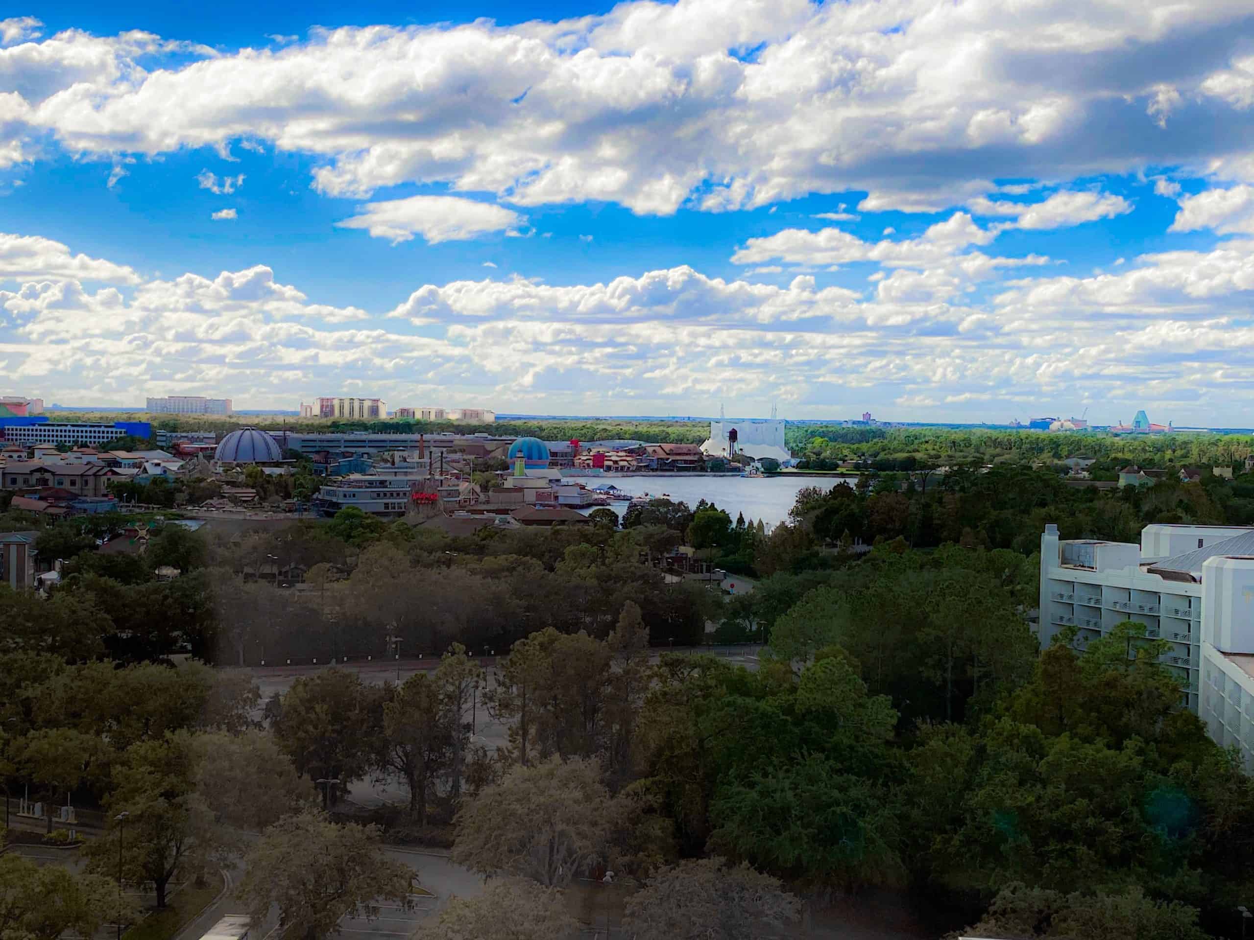 Wyndham Lake Buena Vista Tower Room Disney Springs view