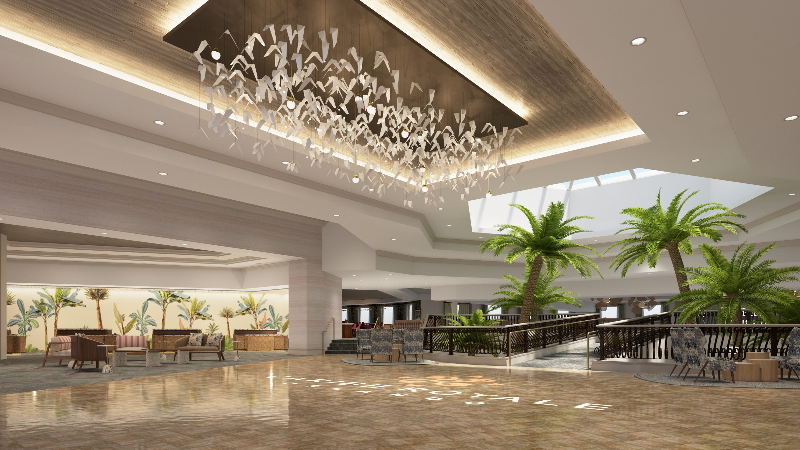 New Caribe Royale lobby