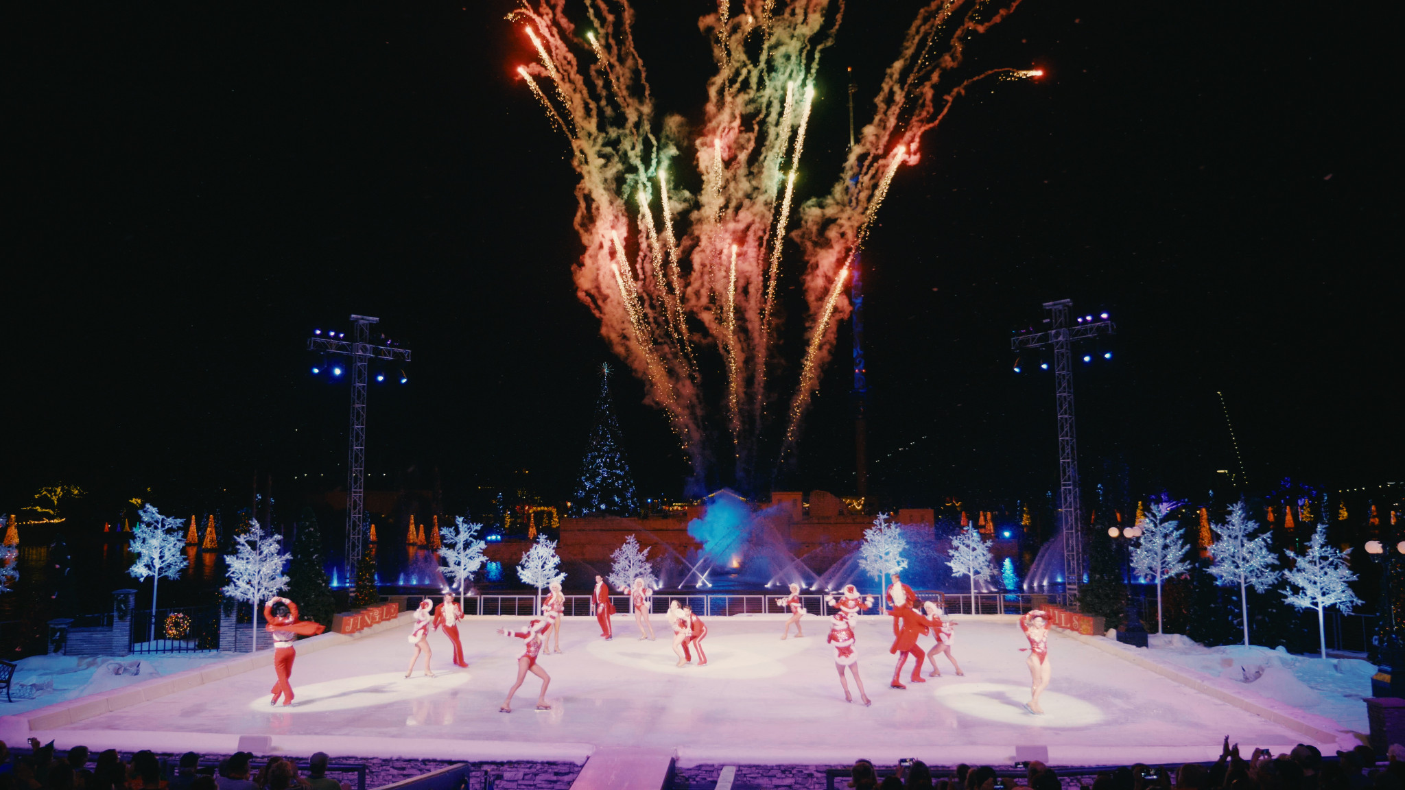 SeaWorld Christmas skating