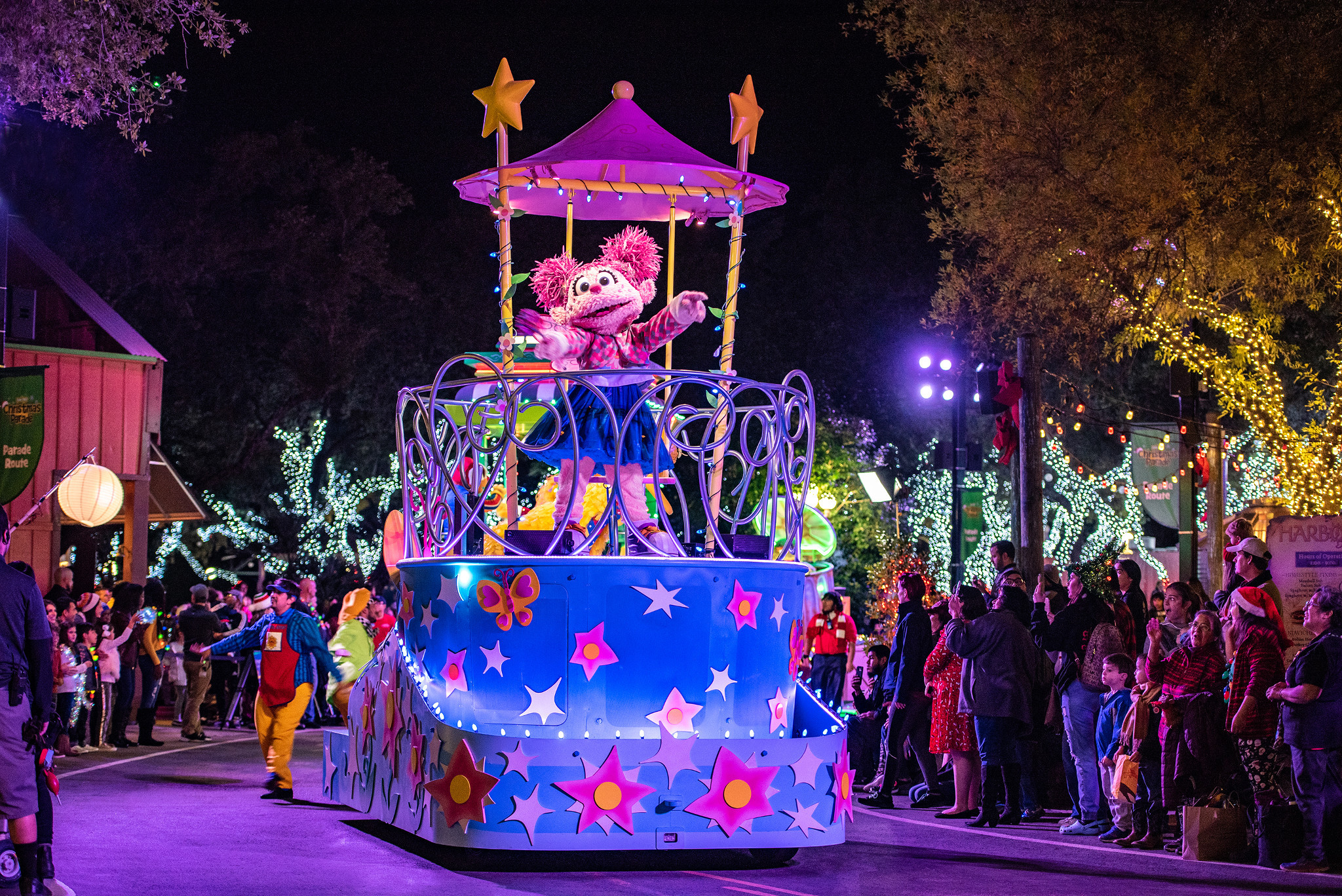 SeaWorld Christmas Sesame Street parade