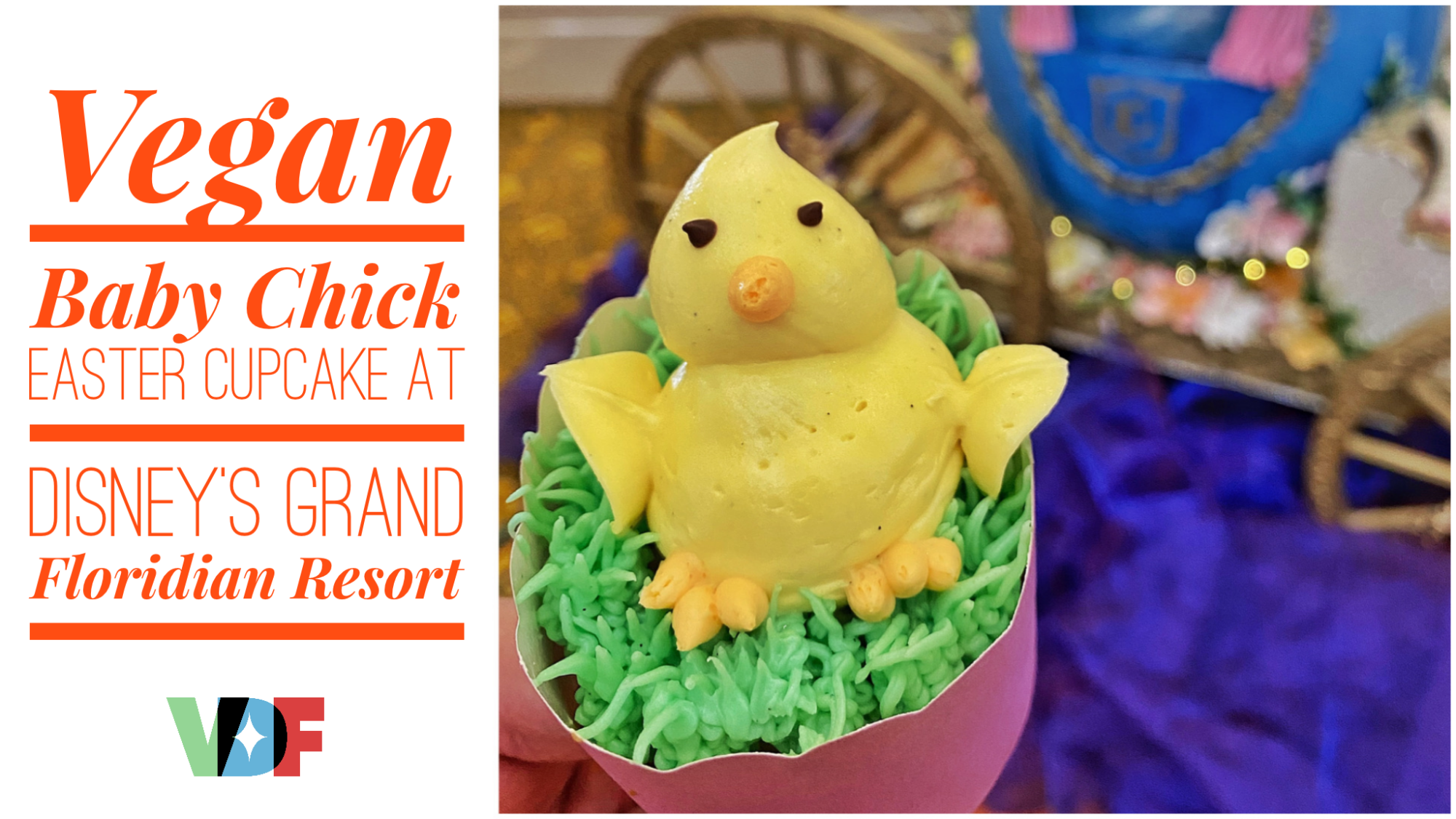 Vegan Baby Chick Easter Cupcake