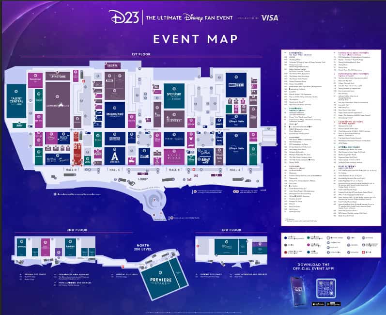 D23 floor map 2026